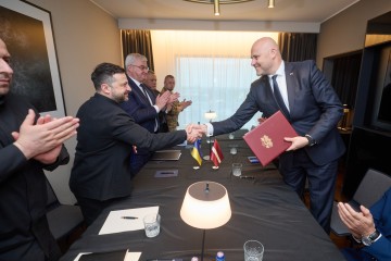У Таллінні Президент України й новий Премʼєр-міністр Латвії підписали Drone Deal
