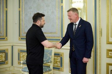 Реалізація Drone Deal і підтримка України на шляху до Євросоюзу: Президент зустрівся з міністром оборони Латвії