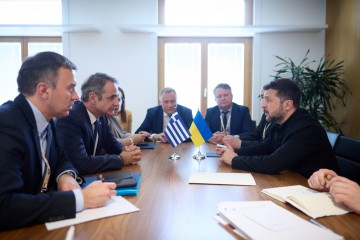 Дипломатія, євроінтеграція та подальша підтримка України: Президент зустрівся з Прем’єр-міністром Греції