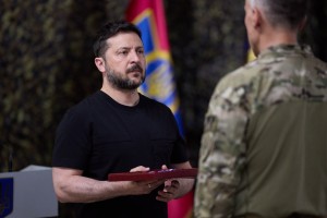 Президент привітав бійців Центру спеціальних операцій «Альфа» СБУ з 32-ю річницею створення підрозділу, 23 червня 2026 року.