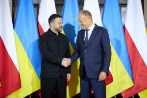 У Любліні Президент України Володимир Зеленський провів зустріч із Прем’єр-міністром Польщі Дональдом Туском, 29 липня 2026 року.