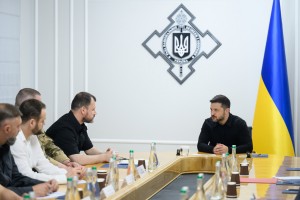 Президент України Володимир Зеленський представив команді Ради національної безпеки і оборони новопризначеного секретаря РНБО Ігоря Клименка, 4 серпня 2026 року.