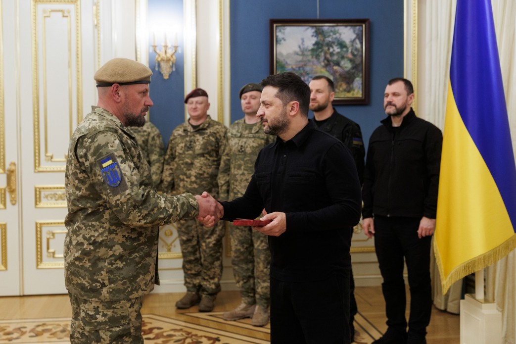 Президент відзначив державними нагородами воїнів територіальної оборони