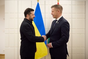 У Брюсселі Президент України Володимир Зеленський провів зустріч у форматі тет-а-тет із Прем’єр-міністром Угорщини Петером Мадяром, 16 жовтня 2026 року.